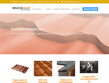 Tablet Screenshot of cserepeslemez.hu